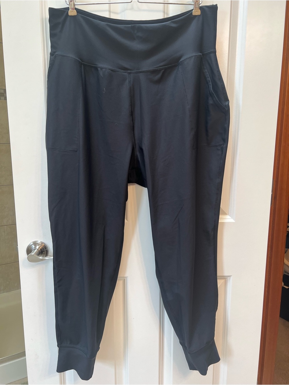 Old Navy Active Powersoft Joggers XXL Black High-Rise with Pockets